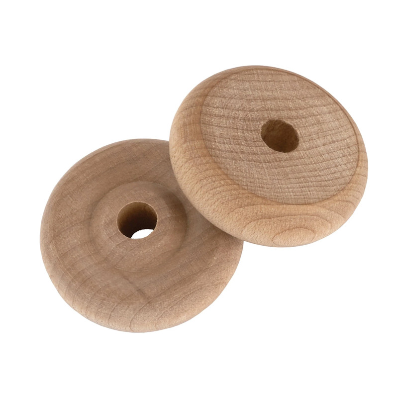 Wooden Toy Wheel - Diameter:1-1/4" - Pieces:4-Piece